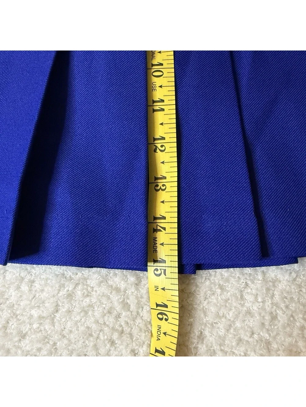 Praying Pleated Skirt Women S Blue NWT Main Character Embroidered Vault Gucci